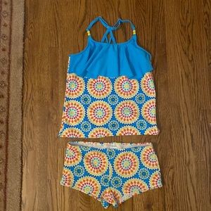 Lands End Size 8+ Girls Tankini